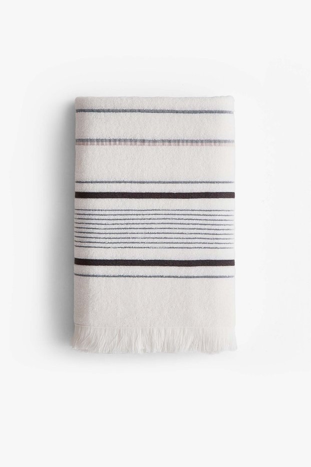 Dia Shower Towel 100X150 cm Denim 100% Cotton Luxury Soft Textured Large Size