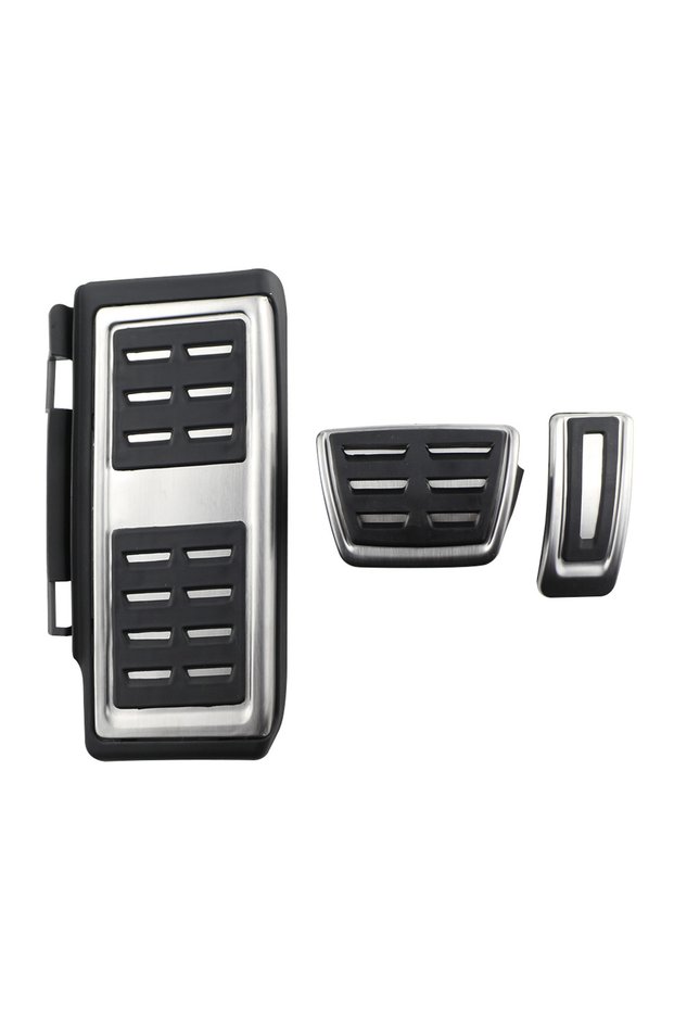 AT with Rest LHD Pedals For Audi A3 8V 2013-2019 Q2 2016-2024 Fuel Brake Non-slip Footrest Pedal Cov