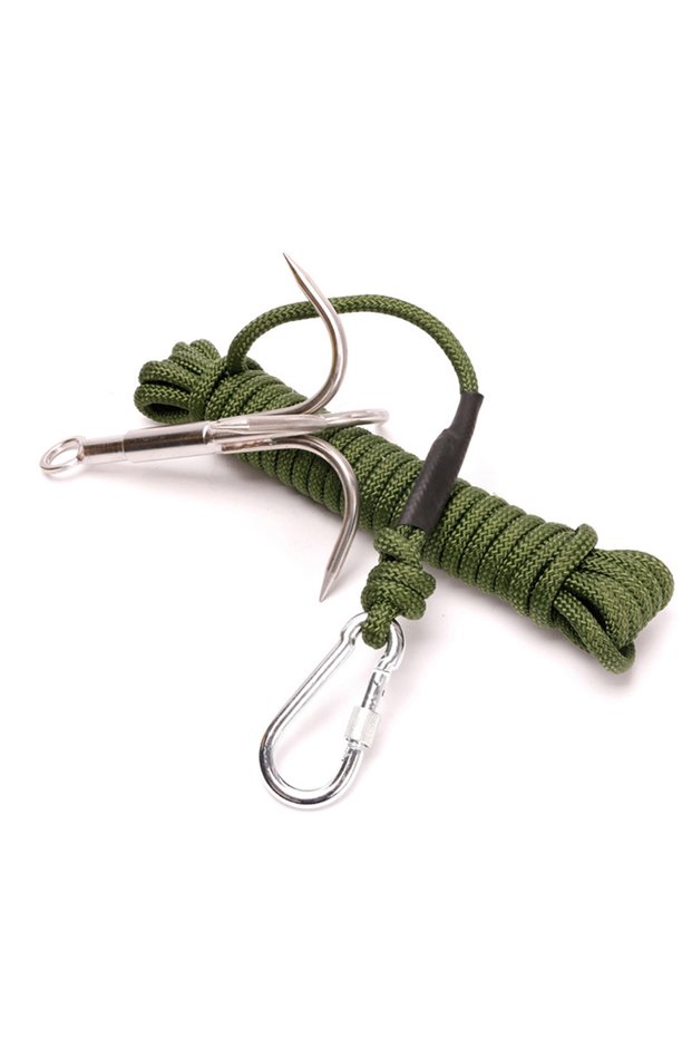 11cm Hiking Stainless Steel Claw Carabiner Multi-functional Climbing Hook Grappling Hook for Travel