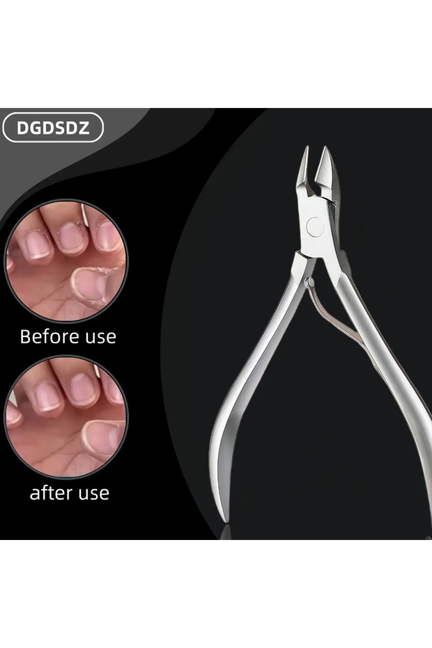 1pcs 1/3pcs Professional Stainless Steel Sharp Durable Nail Clipper and Cuticle Scissor Set Thick Na