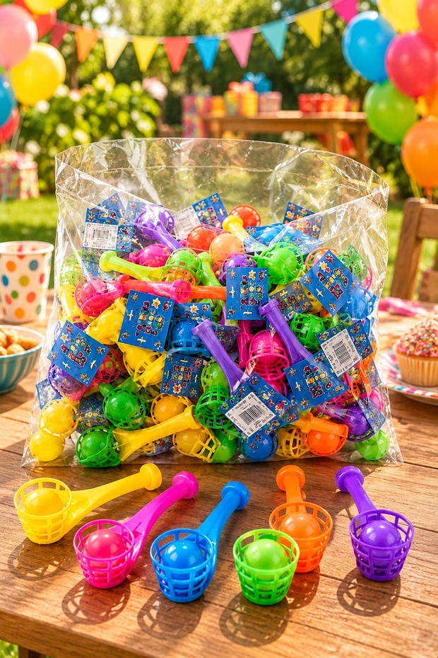 Health Ball 50 Pieces Pipe-Shaped Blowing Flying Ball Nostalgic Toy