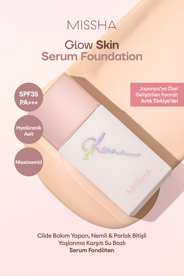Shiny Finish Anti-Aging Water-Based Serum Foundation Glow Skin Serum Foundation Spf35Pa+++