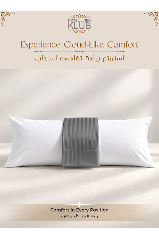 Ultra Soft Body Pillow with  Pillowcase- Long Side Sleeper Pillow For Use During Pregnancy