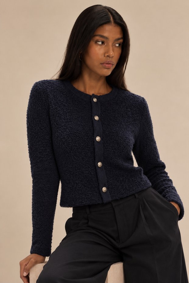 Buttoned Knitwear Cardigan (A92301-S)