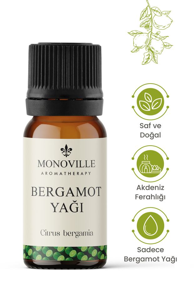Bergamot Essential Oil 10 ml Pure and Natural (Bergamot Essential Oil)