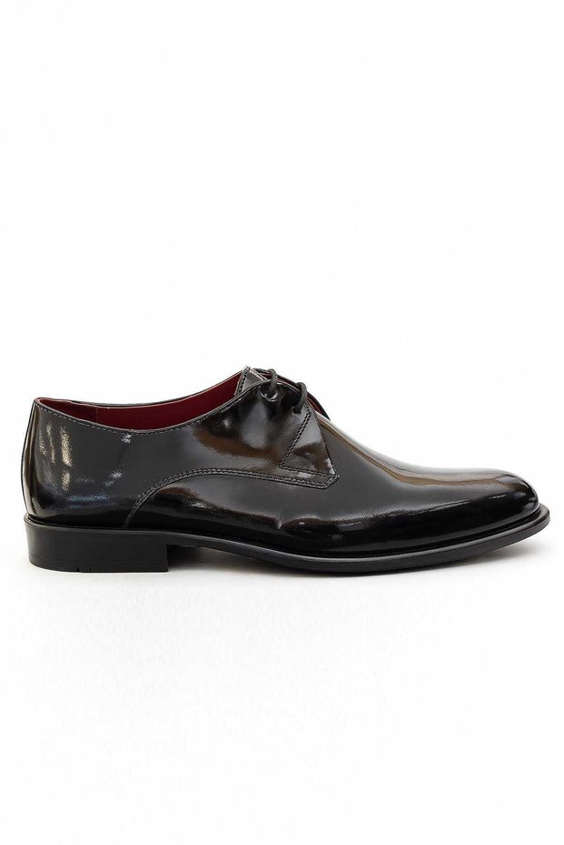 Men's Black Classic Patent Leather Neolit Sole Shoes