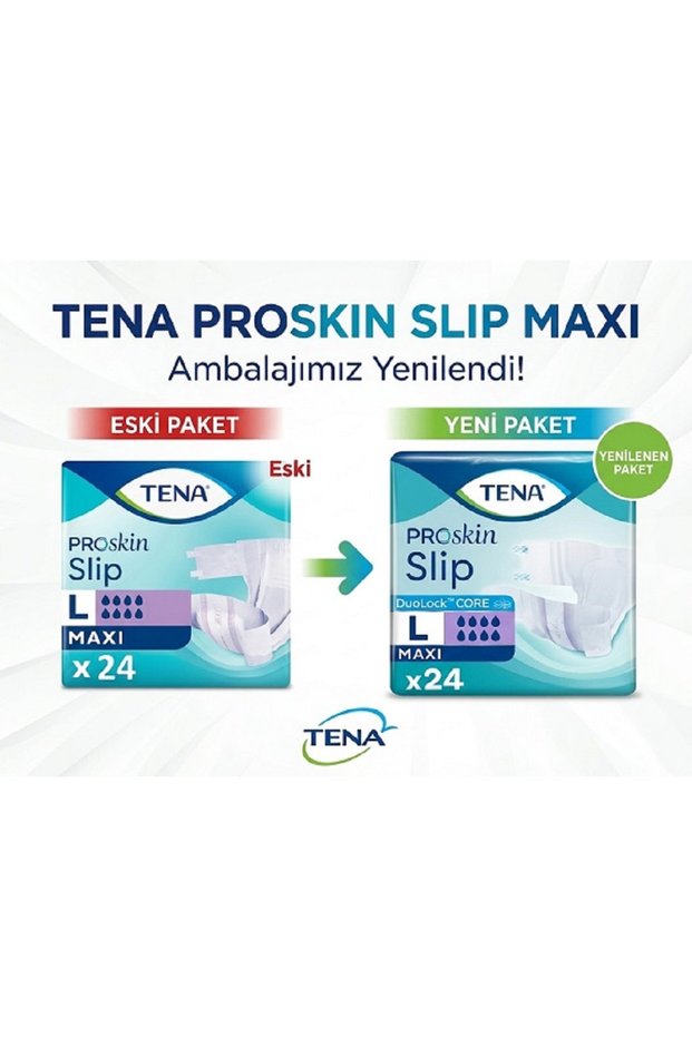 Slip Maxi Waistband Patient Diapers Large Size L 8 Drops 2 Packs of 24 48 Pieces