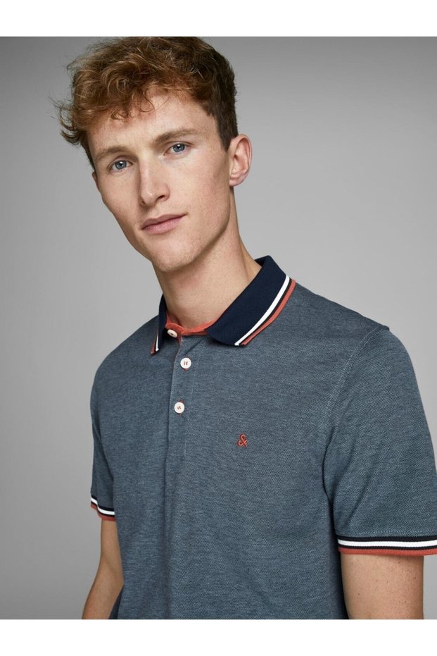 Jjepaulos Polo Ss Noos Basic Slim Fit Polo Collar t-shirt