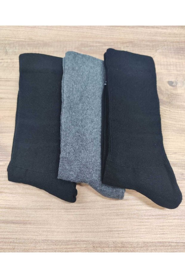 Men's 3 Pairs of Comfortable Rubber Premium Series Socks with Towel Soles