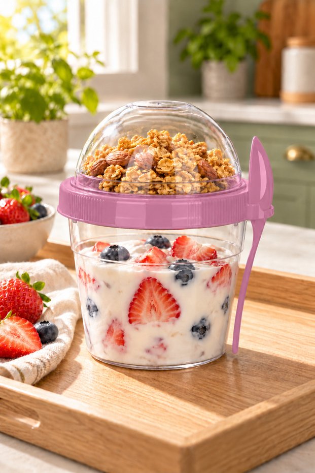 Emilahome Baby "N"Take'N Go 500 ml Feeding Container & Yogurt Container & Food Container