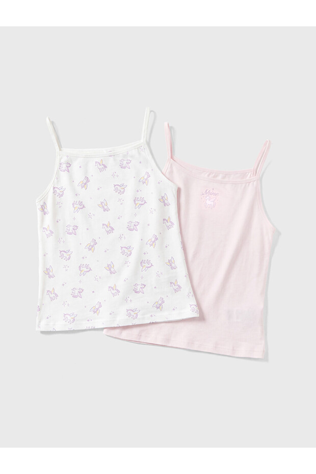 I Printed Girls' Tank Top with Straps, 2-Piece Set from Freezen Store