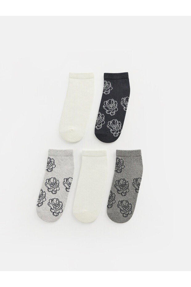 Quality Pieces from Çelebi Store Floral Women's Booties Socks 5-Piece Set