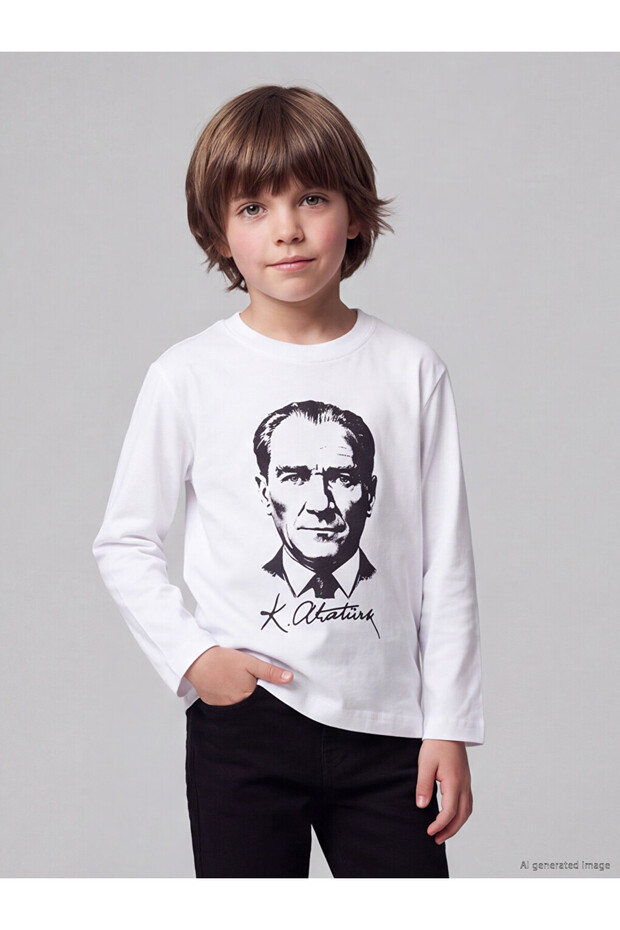 I Ataturk Printed Boy's T-Shirt from the Freezen Store