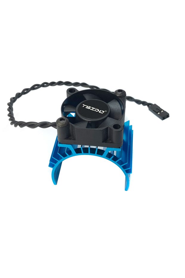 Blue YSIDO RC Car 540 550 3650 3660 3665 Brushless Electric Motor Cover HeatSink Cooling Fan for Wlt