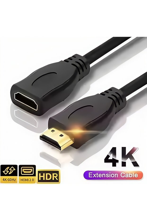 1M 4K 60Hz HDR HDMI 2.0 Extension Cable(Male to Female)-High-Speed HDMI Extension Cord for PS5,Xbox