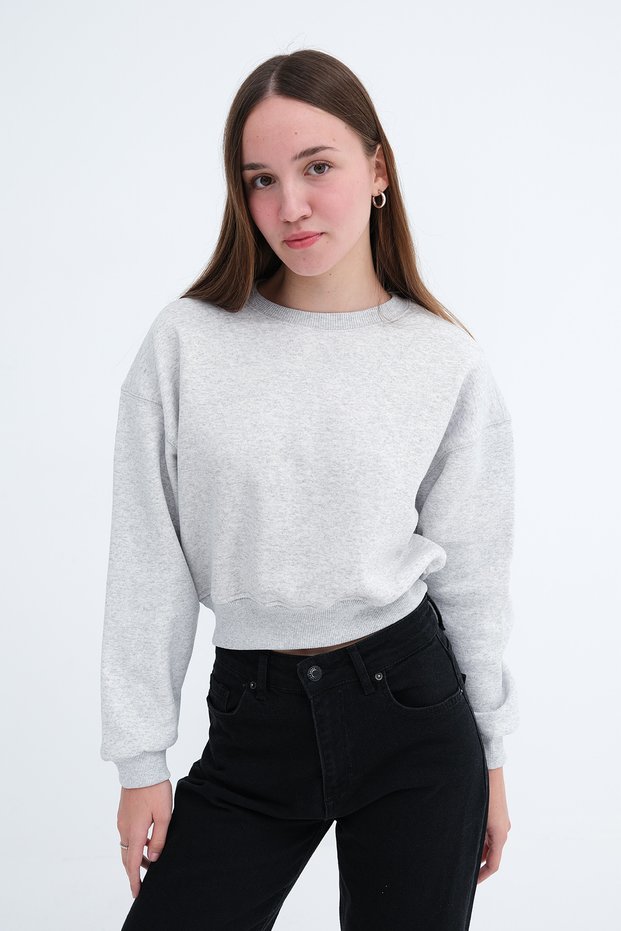 Crew Neck Hooded Sweatshirt S05039