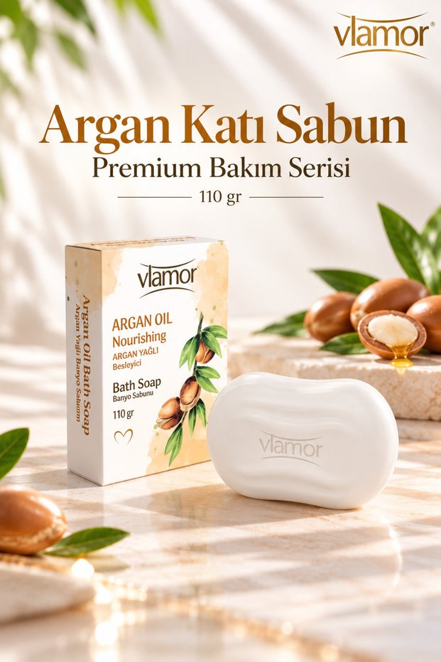 Argan Solid Soap 110 Gr, Premium Care Series