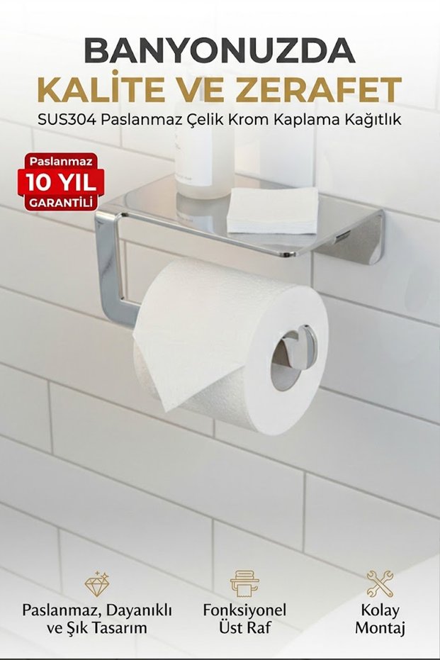 Toilet Roll Holder Sus 304 Stainless Steel Paris Model