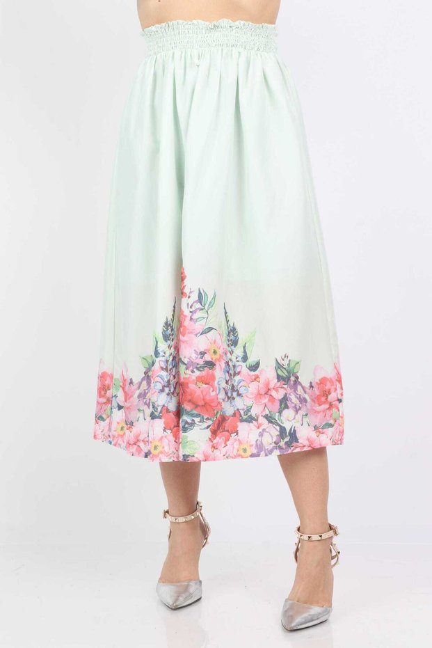 Floral Midi Skirt