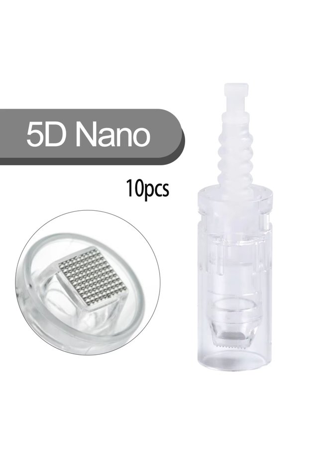 10pcs 5D Bayonet Derma Pen Cartridge Needle 9/12/24/36/42/ Nano Dermapen Needles for Dr Pen M7 M5 N2