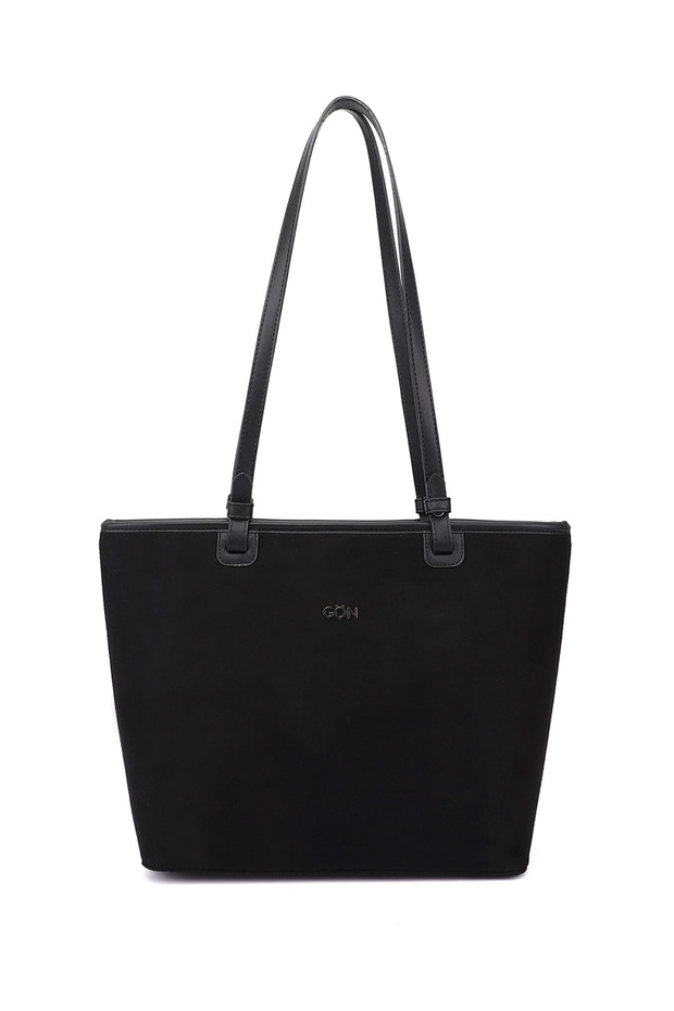 Women's Black Suede Shoulder Bag