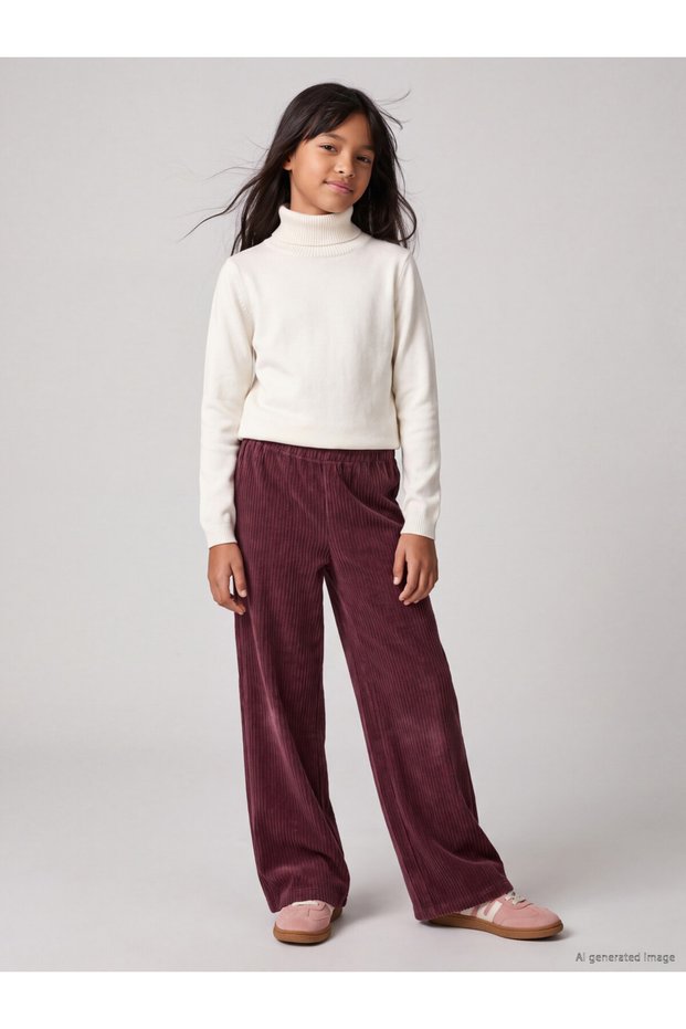 Sparkling Choices by Shining Store Girls' Velvet Sweatpants with Waistband