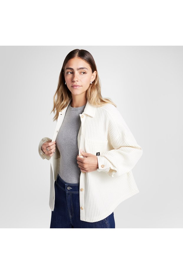 Classic Women's Oversize Fit Cream Shirt