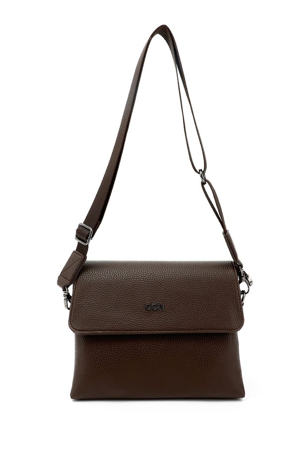 Women's Brown Long Strap Shoulder Bag