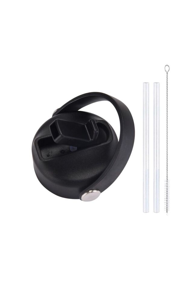 4 Replace Straw Flip Lid Cap 1000ml Wide Mouth Water Bottle Cup Lid Stainless Steel Vacuum Flask Uni