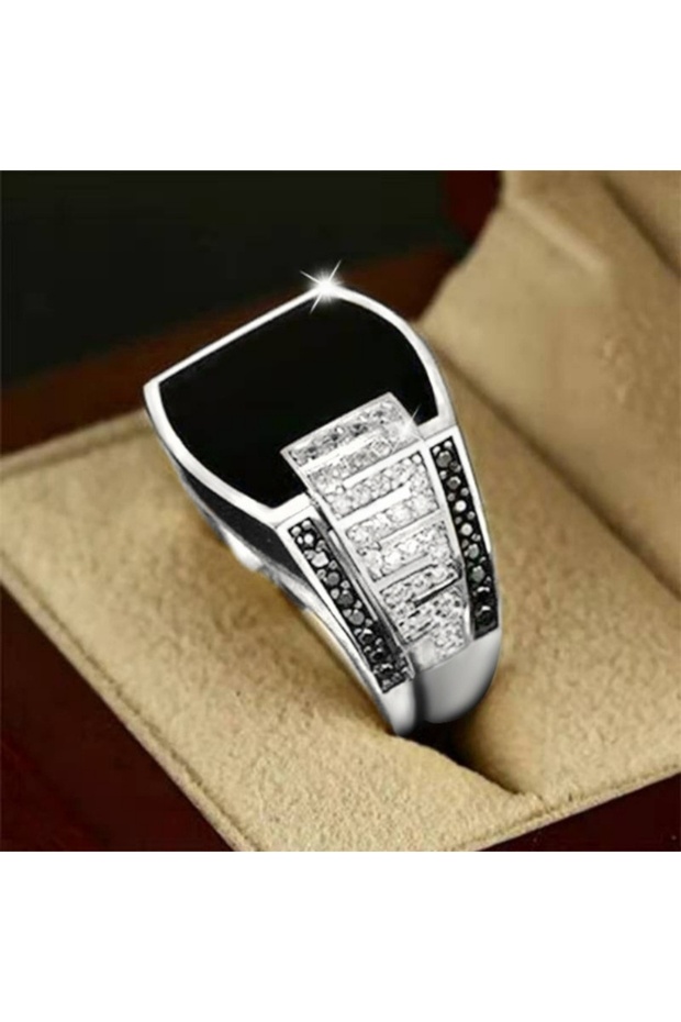 12 R1116-BAIJINSE Classic Men's Ring Fashion Metal Gold Color Punk Rings for Men Engagement Wedding