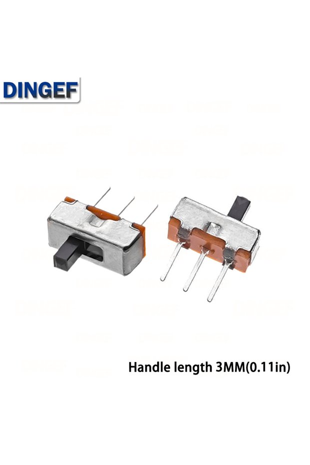Handle length 3MM 20PCS SS12D00 Toggle Switch 2 Position SPDT 1P2T 3 Pin PCB Panel Mini Vertical Sli