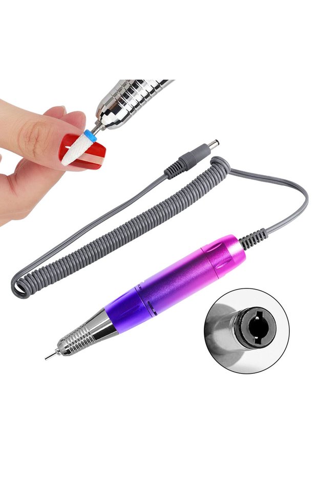 Colorful Electric DC Nail Drill Pen Handle File Polish Grind Machine Handpiece Manicure Pedicure Too