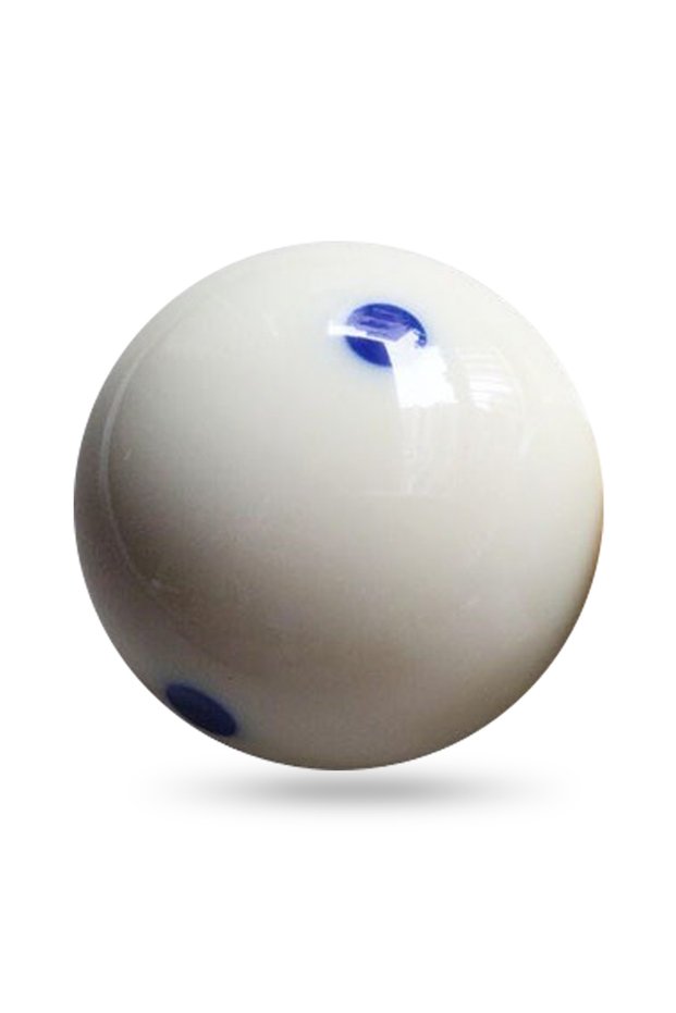 Red Billiard Practice Training Cue Ball 57.2mm Standard Pool Billiard Cue Ball with 6 Blue Dots