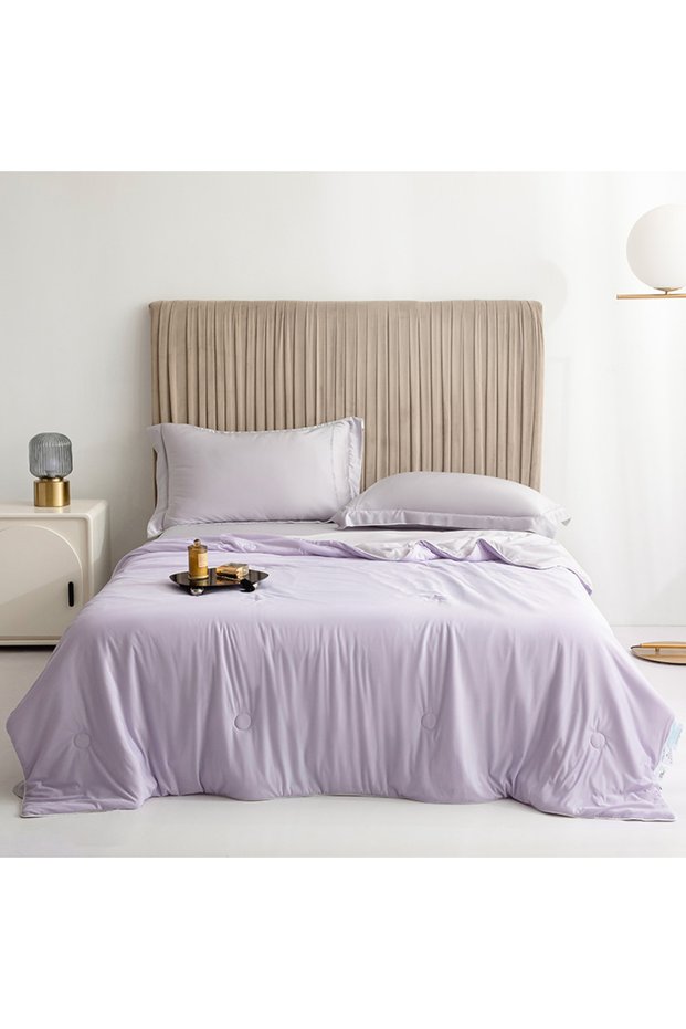 200X230cm 1.55kg Purple High Quality Cooling Blankets Smooth Air Condition Comforter Lightweight Sum