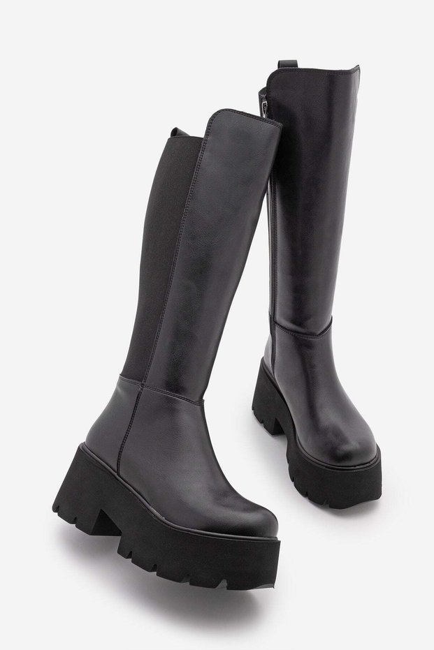 Women's Thick-Soled Daily Boots Ferlas Black