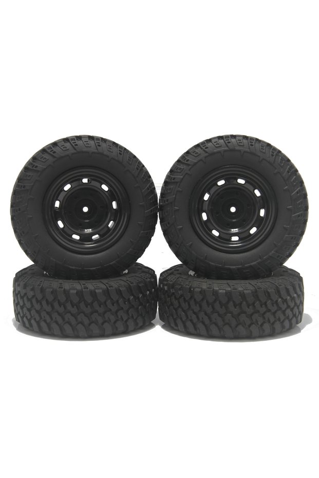 4PCS Off-road Tires 4PCS NEEBRC 73mm Rubber Tires 5mm Hex Wheels Type for 1/12 1/14 RC Off-road Car