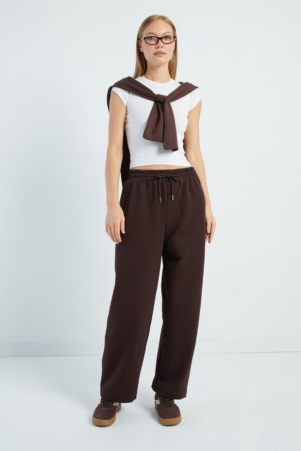 Tie Waist Pocket Sweatpants