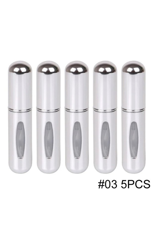 5ml 03-5 5ml Portable Refillable Spray Bottle Plastic liner Perfume Atomizer Mini Sample Bottle For