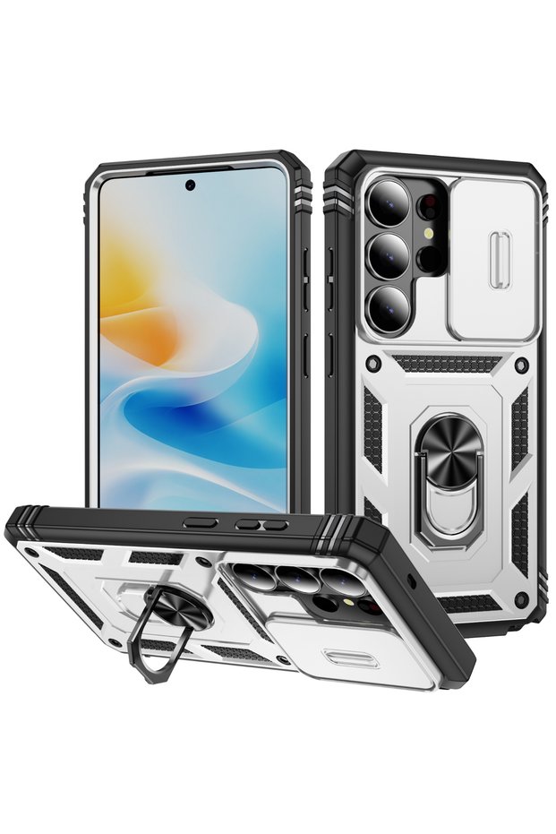 Galaxy S26 Ultra white 360 Full Protection Phone Case For Samsung Galaxy S26 S25 S24 S23 Ultra S26Pl