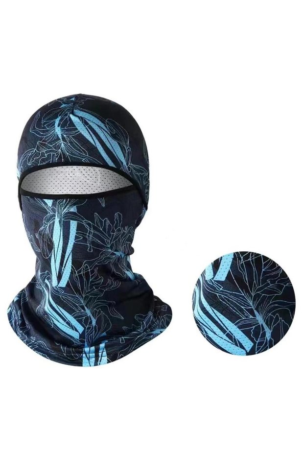E Sun Protection Balaclava Full Face Cycling Cap UV Protection Bicycle Motorcycle Ice Silk Full Face