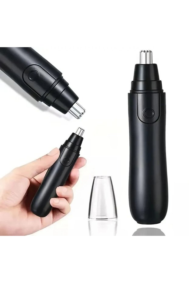 black Electric Nose Hair Trimmer Implement Shaver Clipper Men Women Ear Neck Eyebrow Trimmer Shaver