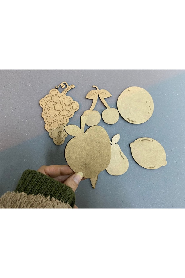 Fruits / Wooden Fruit Set Children's Painting Activity Set / Paintable Wooden Decor
