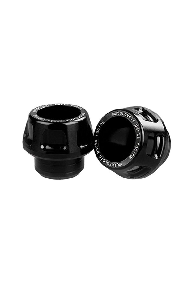 black Replacement Motorcycle Front Fork Frame Sliders Accessory Wheel Crash Protector for Moped Scoo