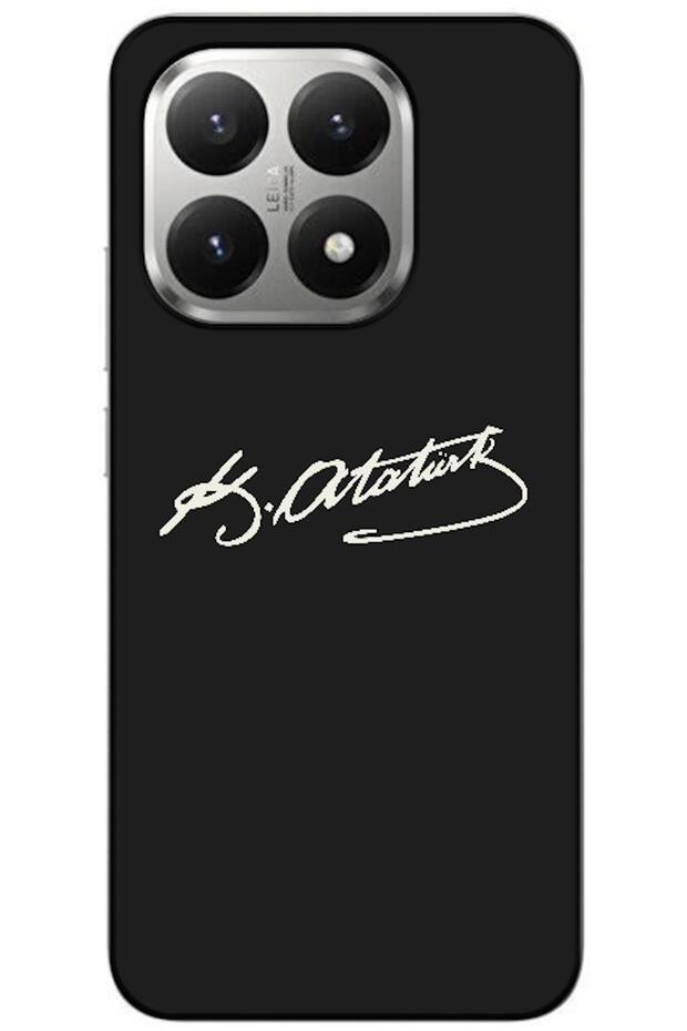 Mi 15t Compatible Case Ataturk Signature Silicone Case (Printed)