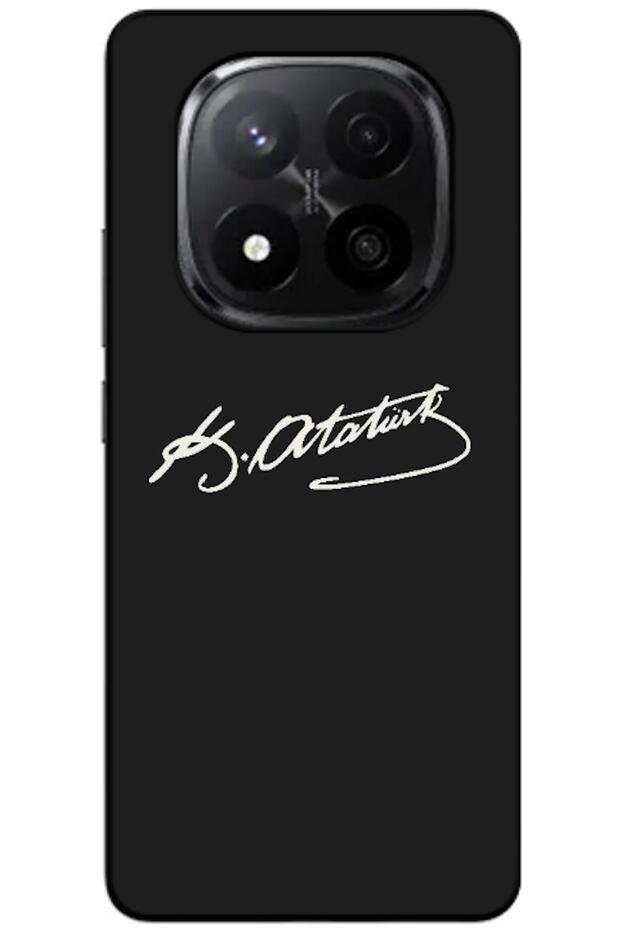 Redmi Note 15 Pro 4g Compatible Case Ataturk Signature Silicone Case (Printed)