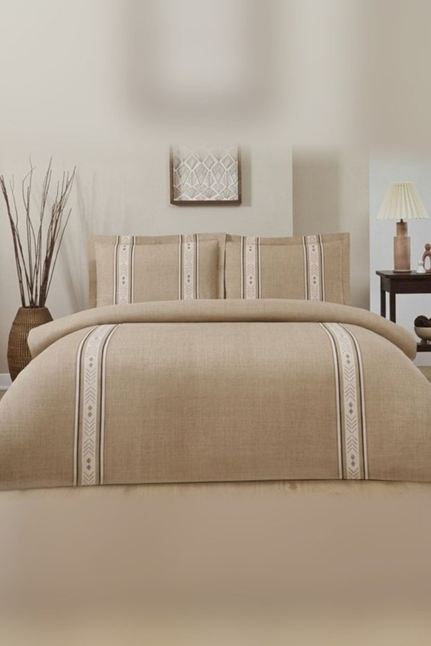 Bedding Set Fited.Car Ranforce Double Size Terracota Pardis