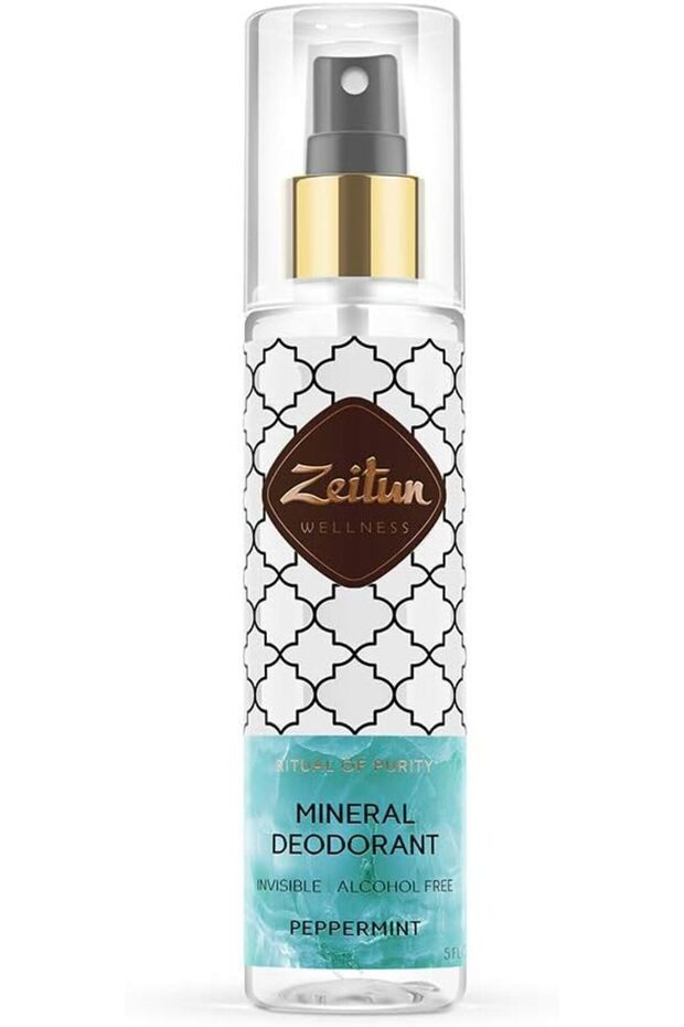 Wellness Natural Crystal Deodorant Spray | Ritual of Purity | Alcohol-Free, Aluminum-Free Deodorant for Women with Colloidal Silver and Damascus Rose Scent – 5 fl oz / 150 ml
