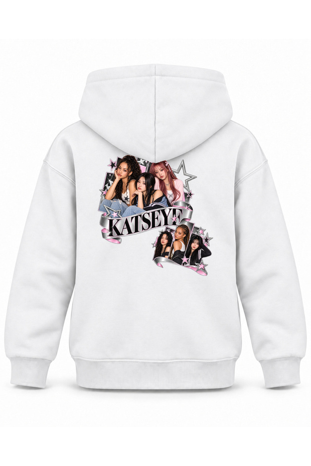 Katseye Star Ladder Editorial Printed Children's Hooded Sweatshirt