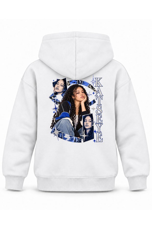 Katseye Mosaic Eye Graphic Printed Children's Hooded Sweatshirt