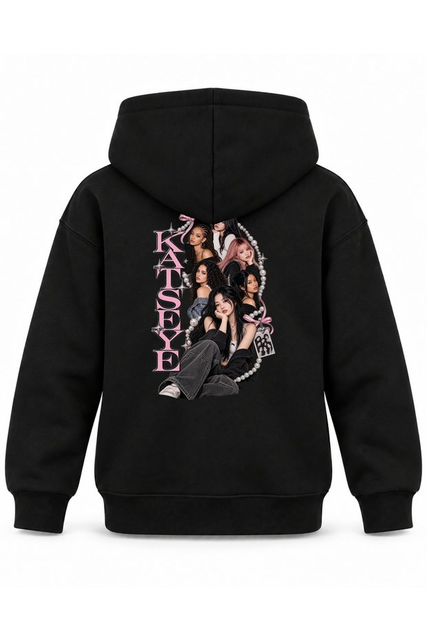 Katseye Pearl Ring Archive Printed Children's Hooded Sweatshirt